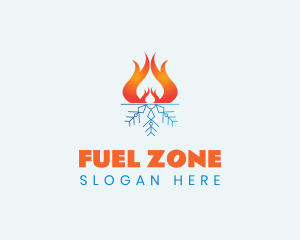 Fire Ice Fuel logo design