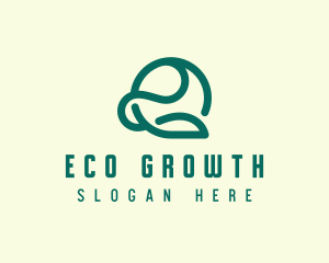 Eco Farming Leaf logo design