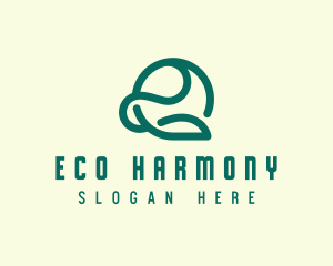 Eco Farming Leaf logo design