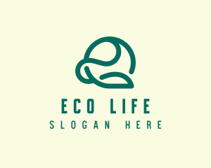 Eco Farming Leaf logo design