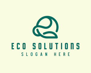 Eco Farming Leaf logo design