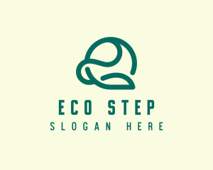 Eco Farming Leaf logo design