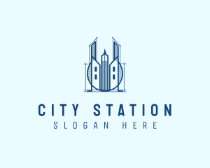 City Skyscraper Architecture logo design