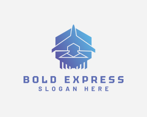 Plane Express Logistics logo design