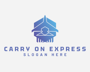 Plane Express Logistics logo design