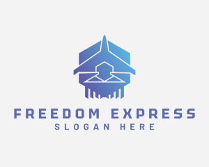 Plane Express Logistics logo design