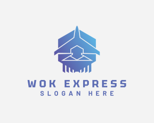 Plane Express Logistics logo design