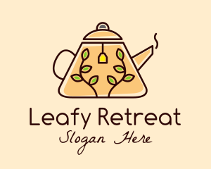 Minimalist Herbal Teapot  logo design