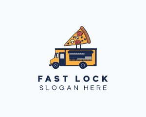 Pizza Food Truck logo design