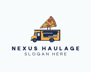 Pizza Food Truck logo design