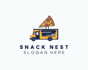 Pizza Food Truck logo design