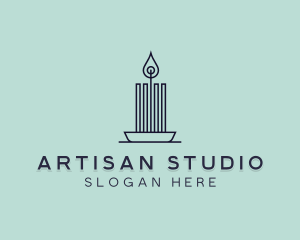 Interior Design Candle logo design