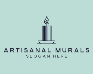 Interior Design Candle logo design