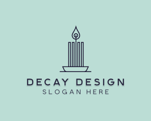 Interior Design Candle logo design