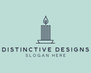 Interior Design Candle logo design