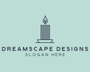 Interior Design Candle logo design