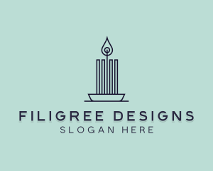 Interior Design Candle logo design