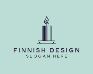 Interior Design Candle logo design