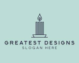 Interior Design Candle logo design