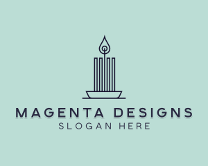 Interior Design Candle logo design