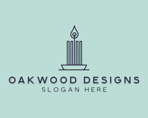 Interior Design Candle logo design