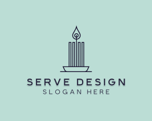 Interior Design Candle logo design