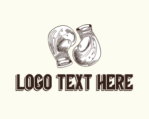 Vintage Boxing Gloves logo