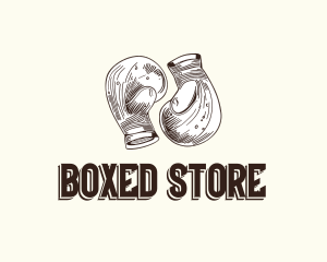 Vintage Boxing Gloves logo design