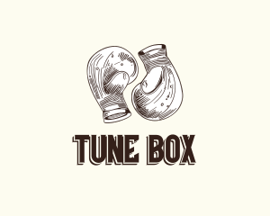 Vintage Boxing Gloves logo design