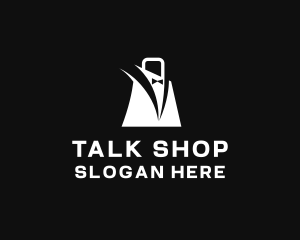 Tuxedo Shopping Bag logo design