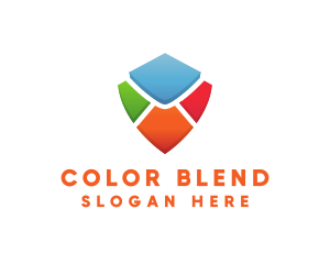 Colorful Shield Envelope logo design