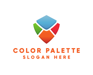 Colorful Shield Envelope logo design