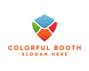 Colorful Shield Envelope logo design