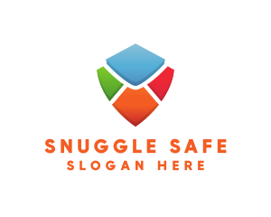 Colorful Shield Envelope logo