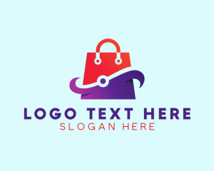 Handbag - Tech Shopping Bag logo design