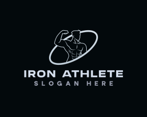 Bodybuilding Gym Muscle logo design