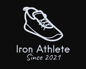 Gray Sporty Shoes logo design