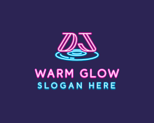 Neon Music DJ Nightclub logo design