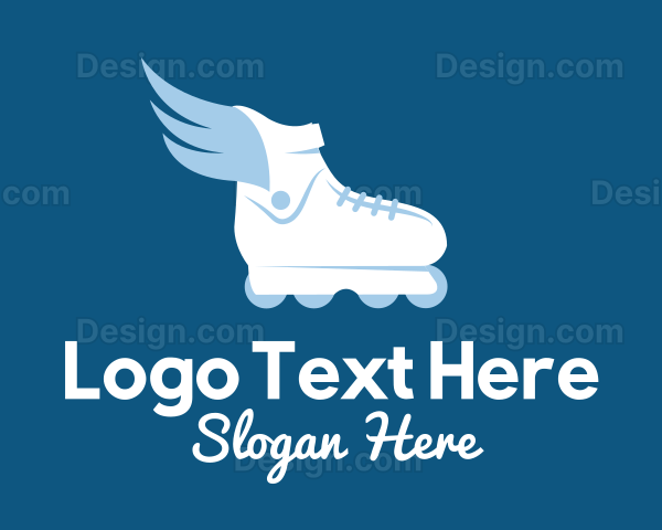 Flying Rollerblade Shoe Logo