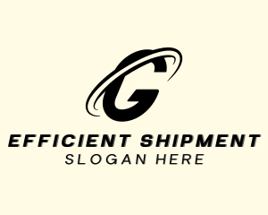 Logistics Freight Shipment Letter G logo