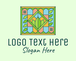 Stained Glass Organic Farm Logo