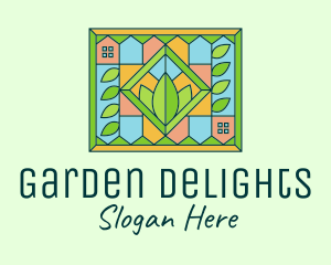 Stained Glass Organic Farm logo design