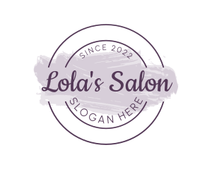 Watercolor Skincare Salon logo design