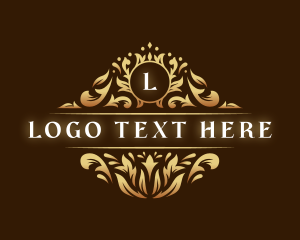 Luxury Floral Leaf logo