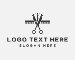 Scissors Hairstylist Barber  logo