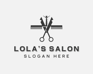 Scissors Hairstylist Barber  logo design