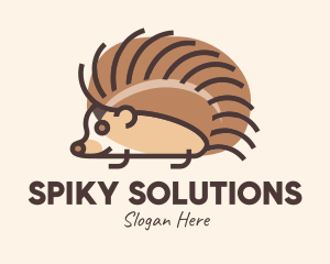 Brown Pet Hedgehog logo