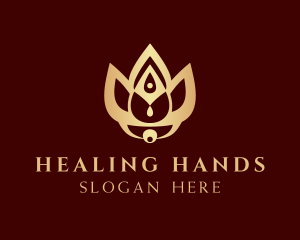 Flower Healing Spa logo design