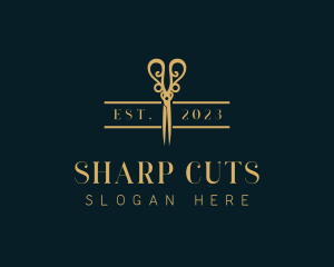 Elegant Hairdresser Shears logo