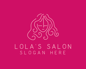 Simple Lady Salon logo design